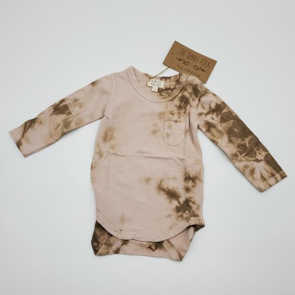 The Simple Folk Tie-dye The Long-Sleeve One Piece Snapsuit 6-9 Months - Picture 1 of 8
